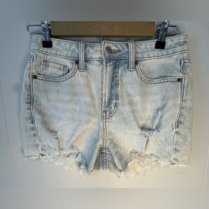 Old Navy Light Wash Distressed Denim Shorts